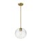 Z-Lite Harmony 1 Light Pendant, Olde Brass & Clear 486P10-OBR - alternate 2
